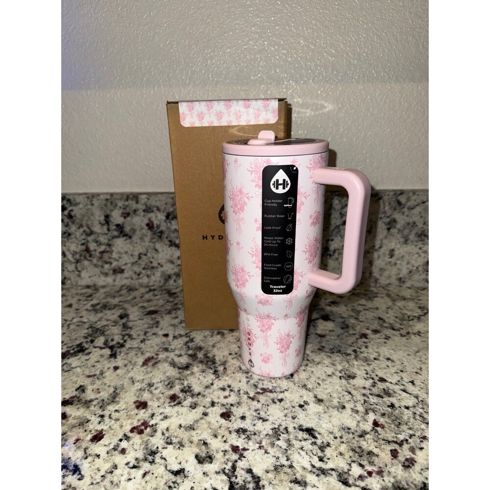 HydroJug 32oz Traveler Water Bottle, BOUQUET FLOWERS